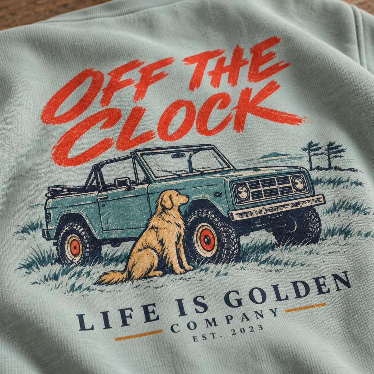 Off the Clock Crewneck — lifestyle