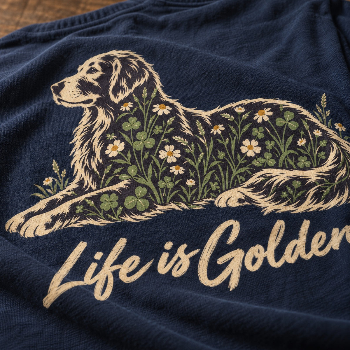 Wildflower Golden Heavyweight Tee — lifestyle