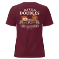 Mixed Doubles Women's Relaxed Tee — Maroon