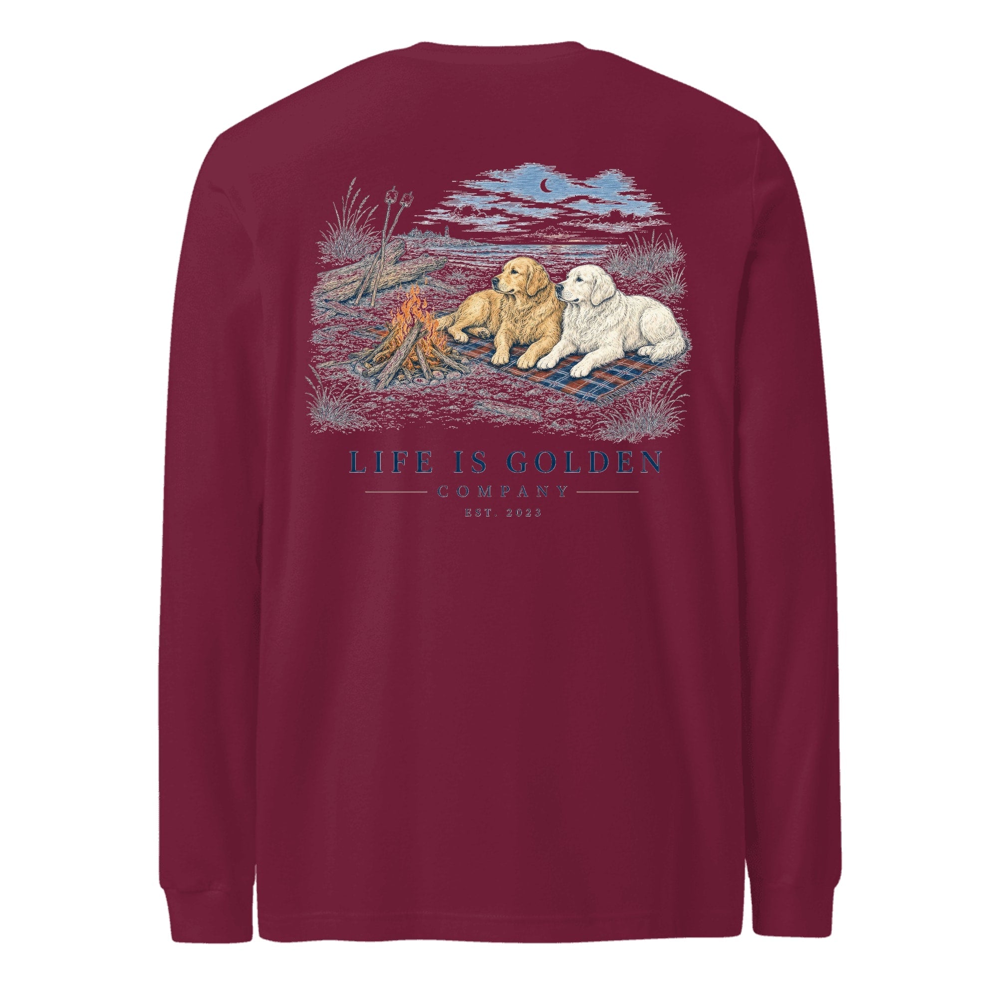 The Last Bonfire Long-Sleeve — Maroon