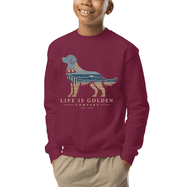 The Beach Day Golden Youth Crewneck