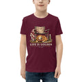 Camp Chair Companion Youth Tee — Maroon
