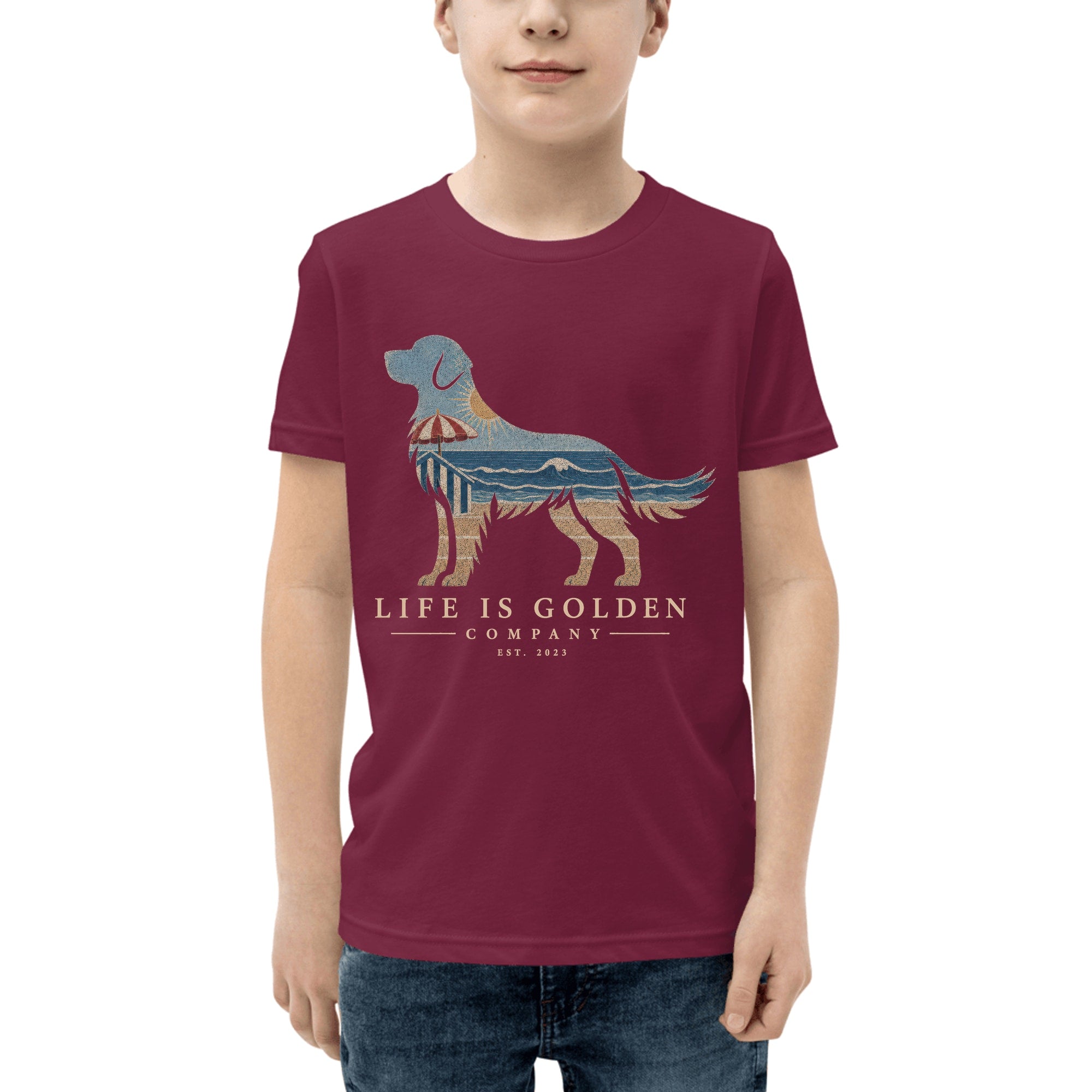 The Beach Day Golden — Maroon
