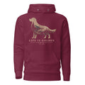 The Riverbend Golden Hoodie — Maroon