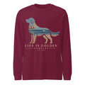 The Beach Day Golden Long-Sleeve — Maroon