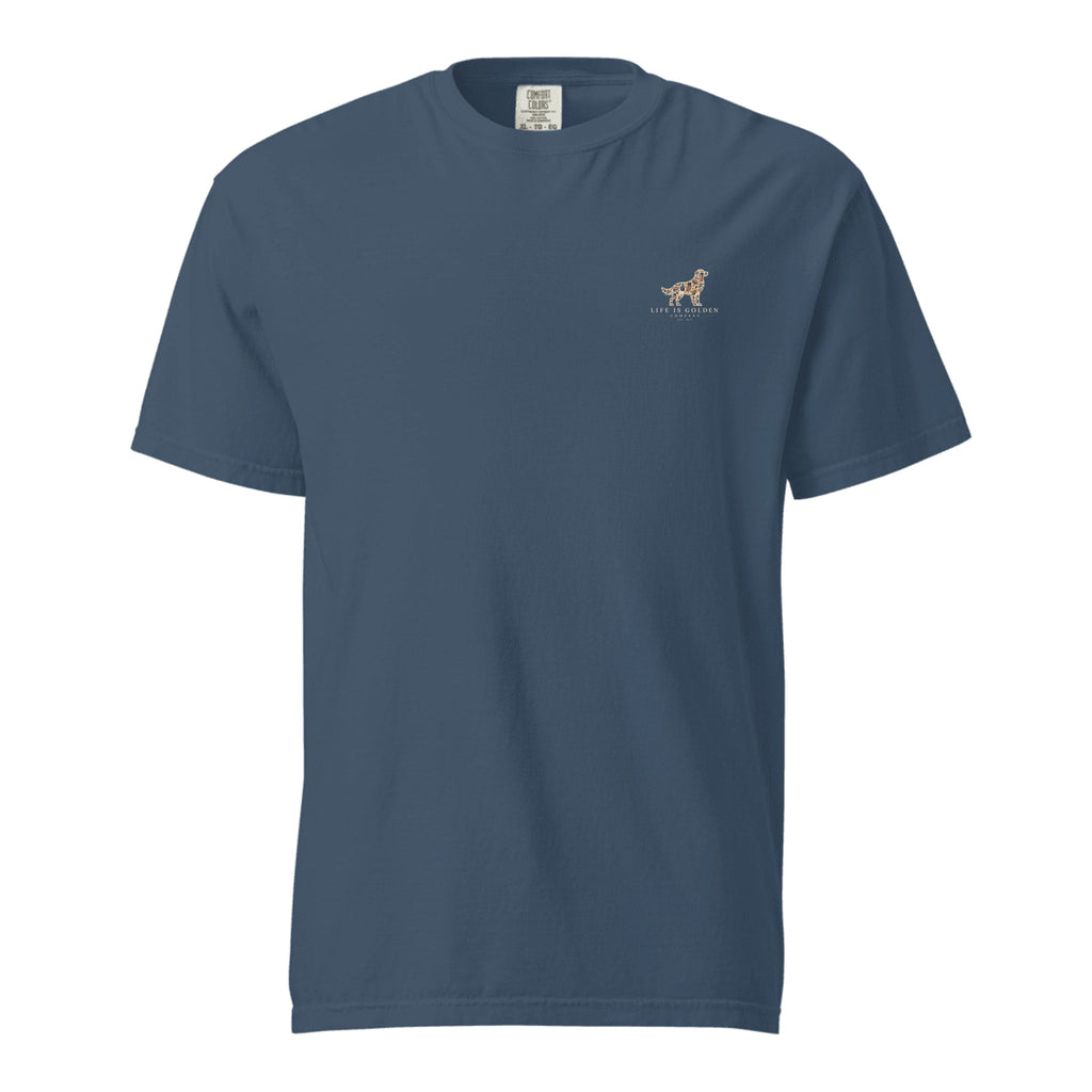 The Tailgate Heavyweight Tee — Midnight (front)