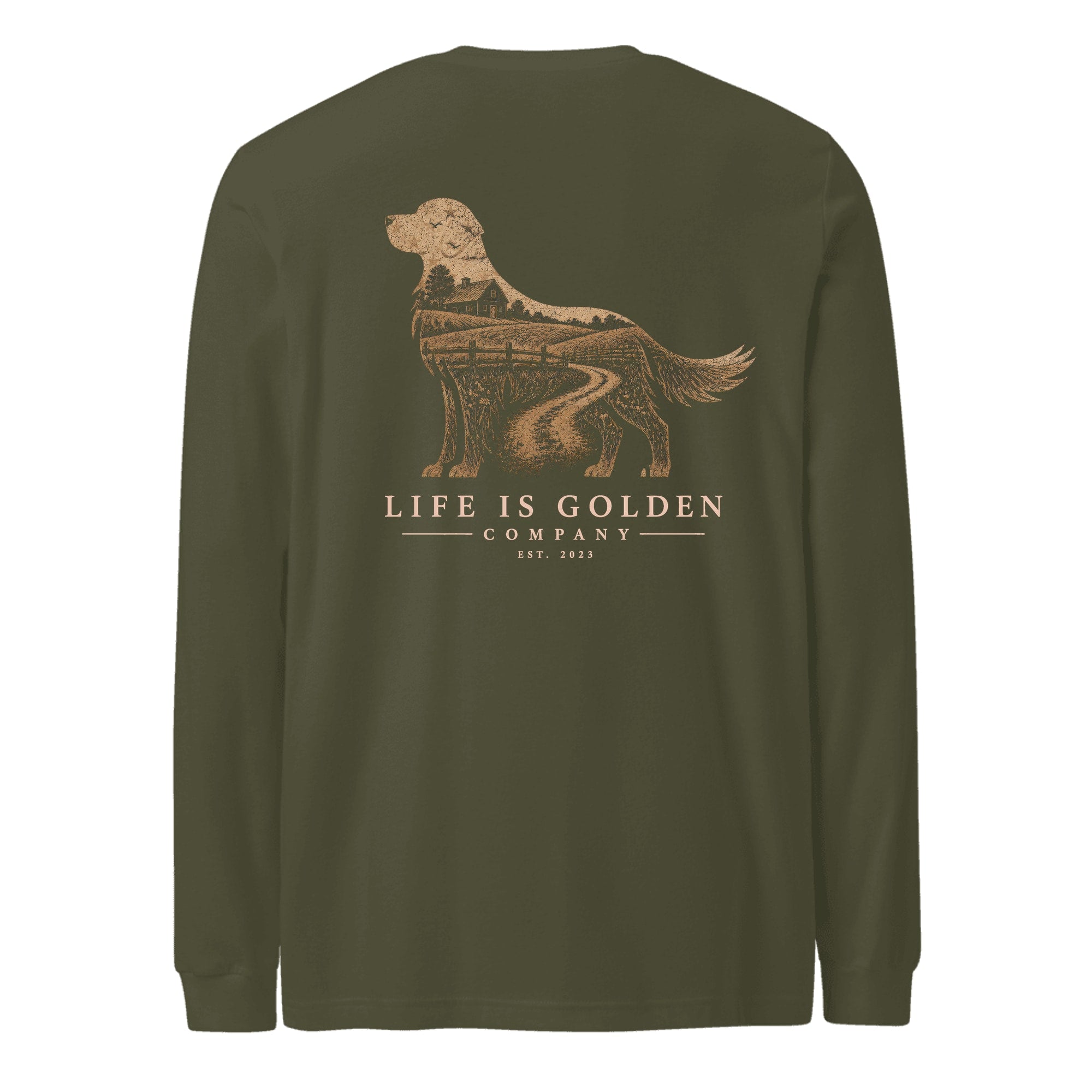The Homestead Golden Long Sleeve — Military Green