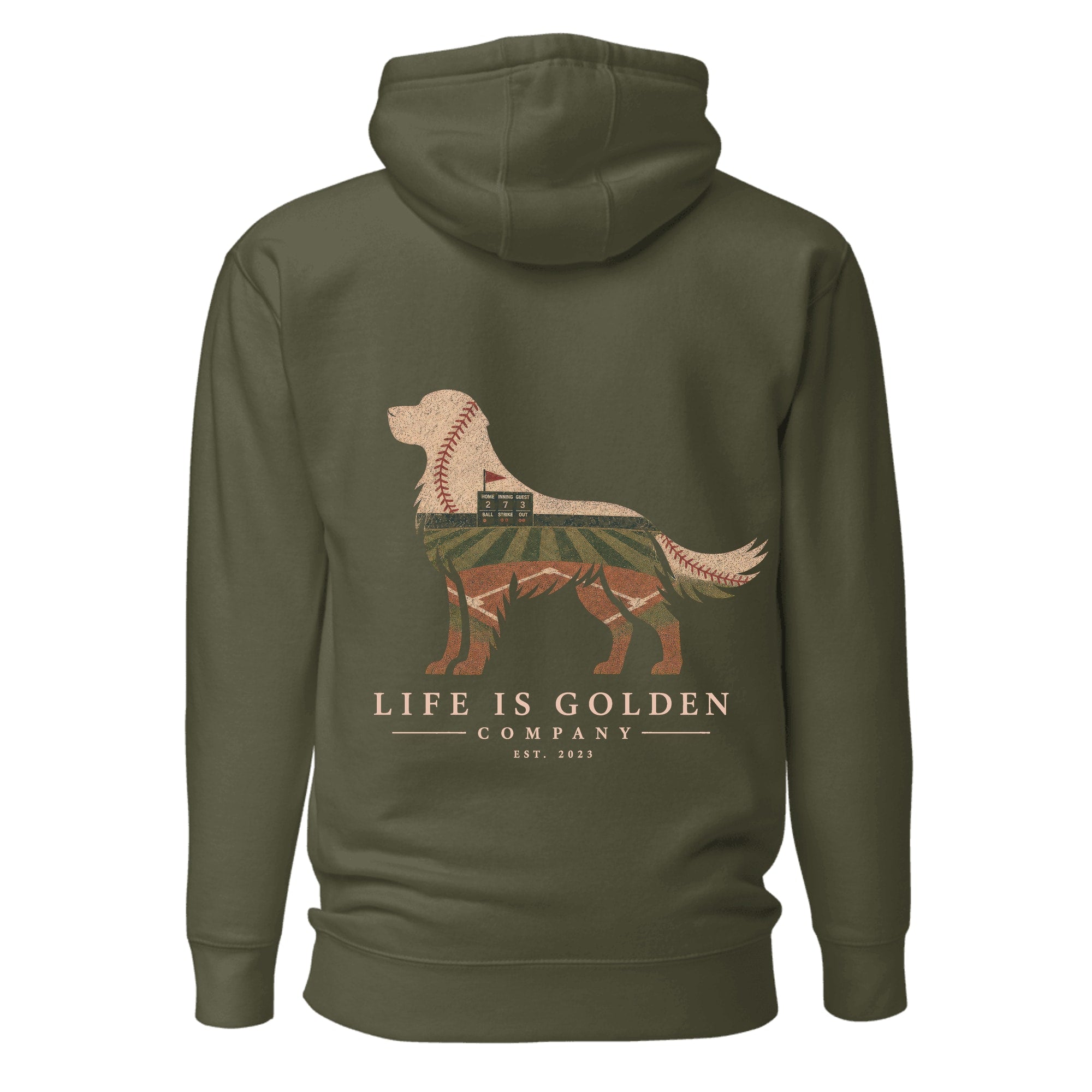 The Home Team Golden Hoodie — Military Green