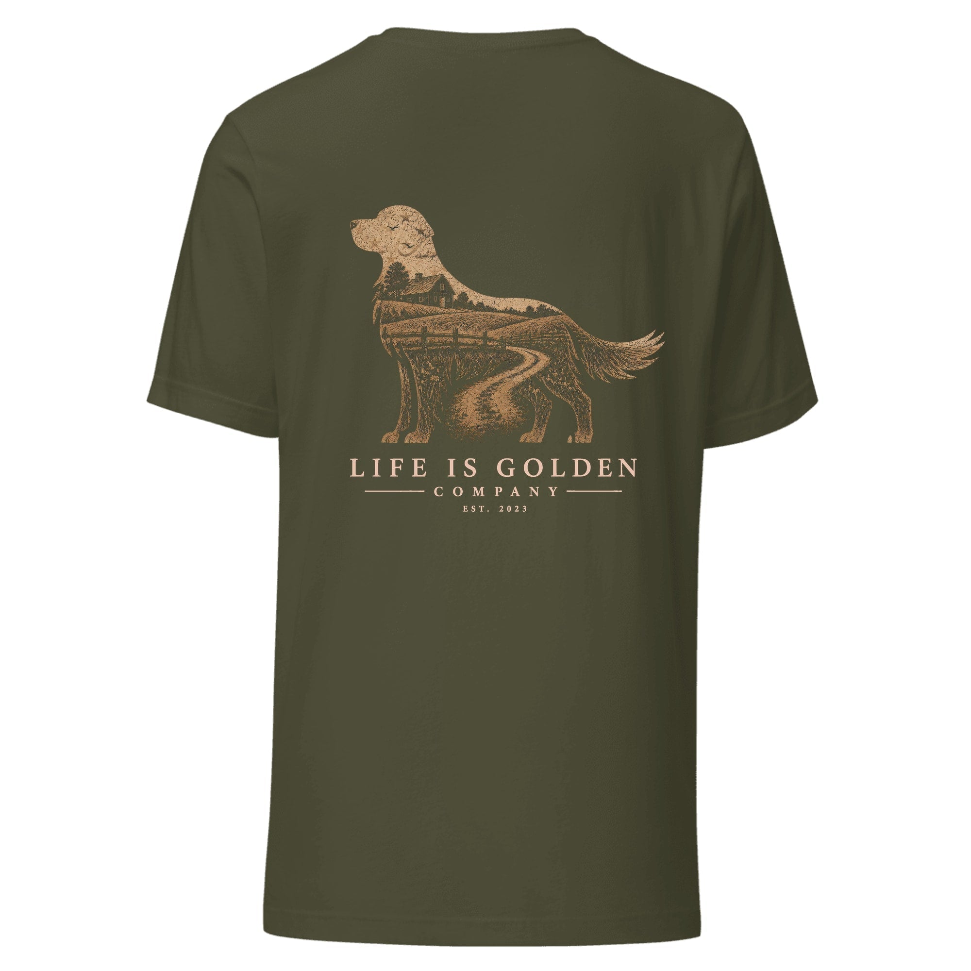 The Homestead Golden Tee — Military Green