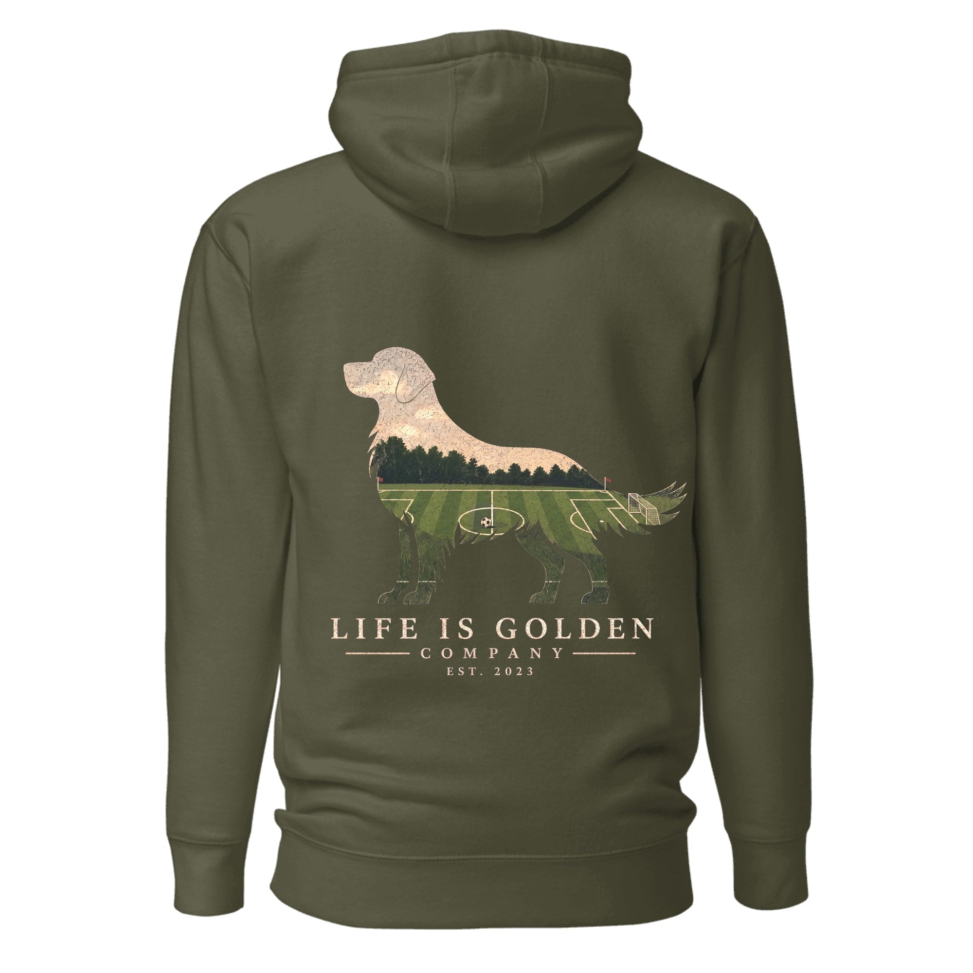 The Match Day Golden Hoodie — Military Green