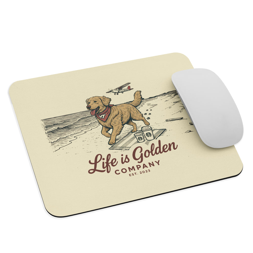 VT Beach Run Mouse pad