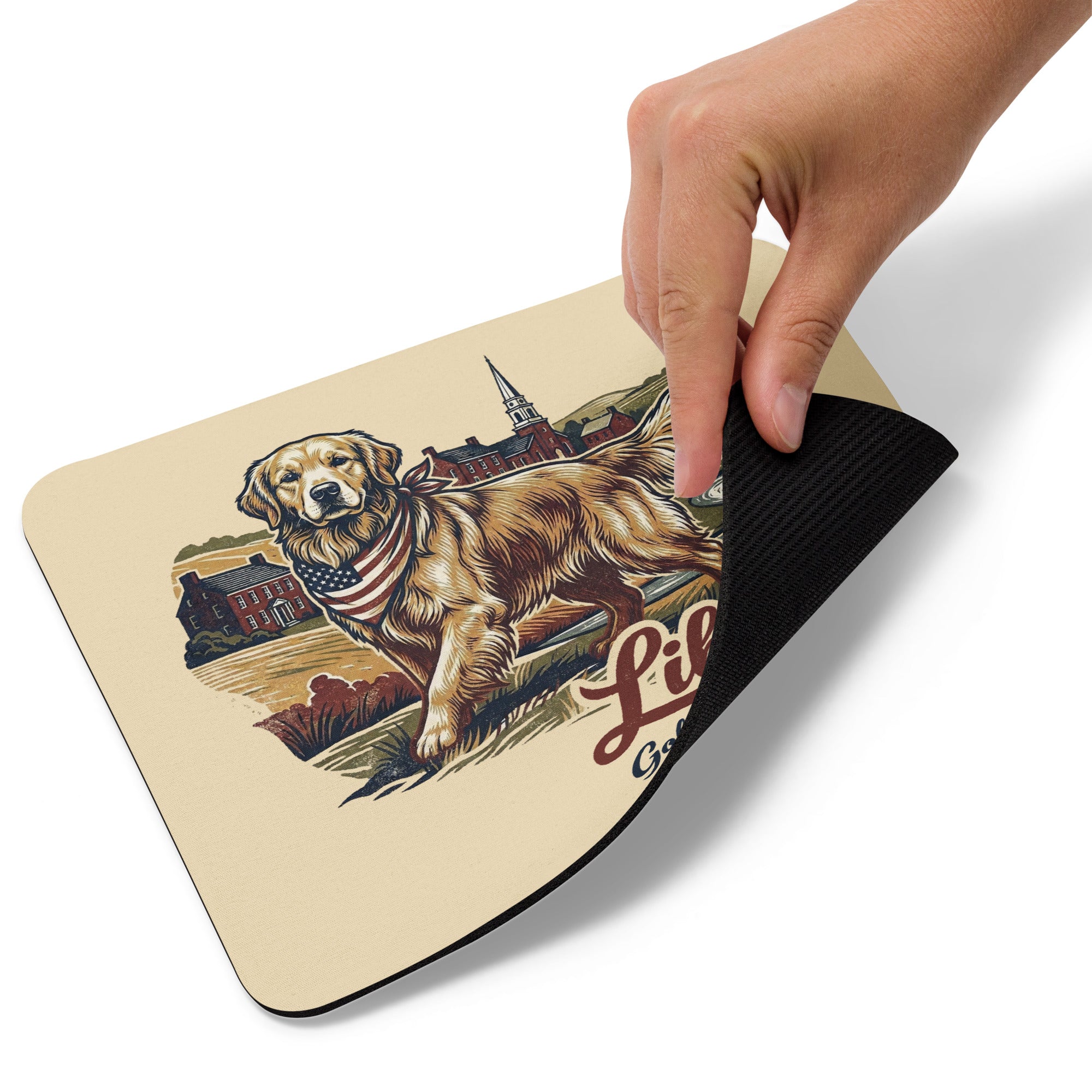 Liberty Golden Retrievers Mouse pad