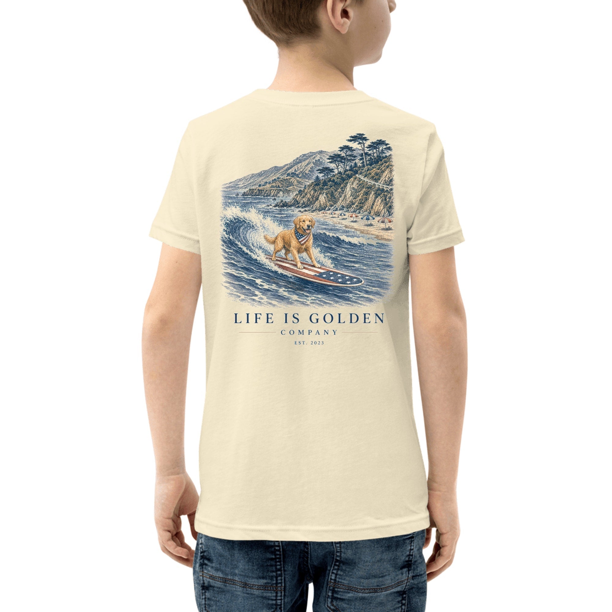The Dawn Patrol Youth Tee — Natural