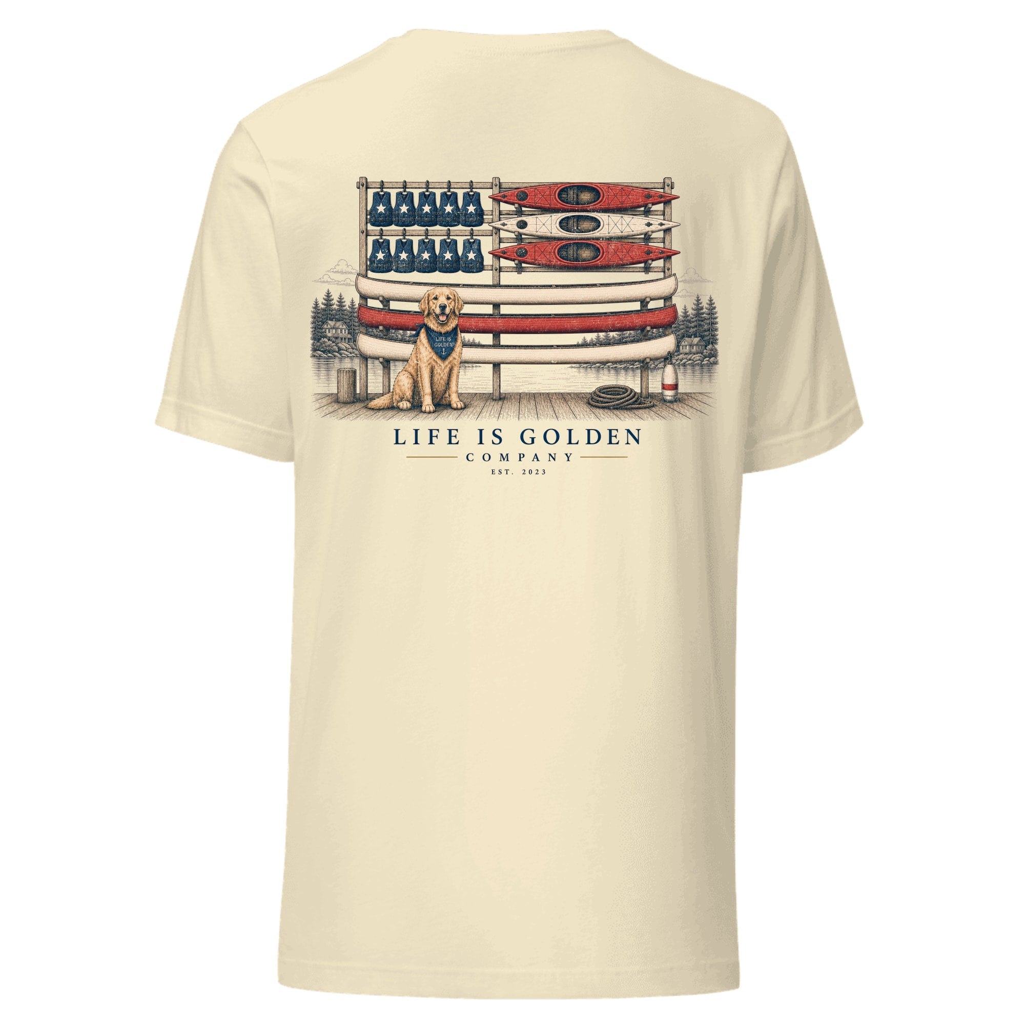 The Boathouse Flag Tee — Natural