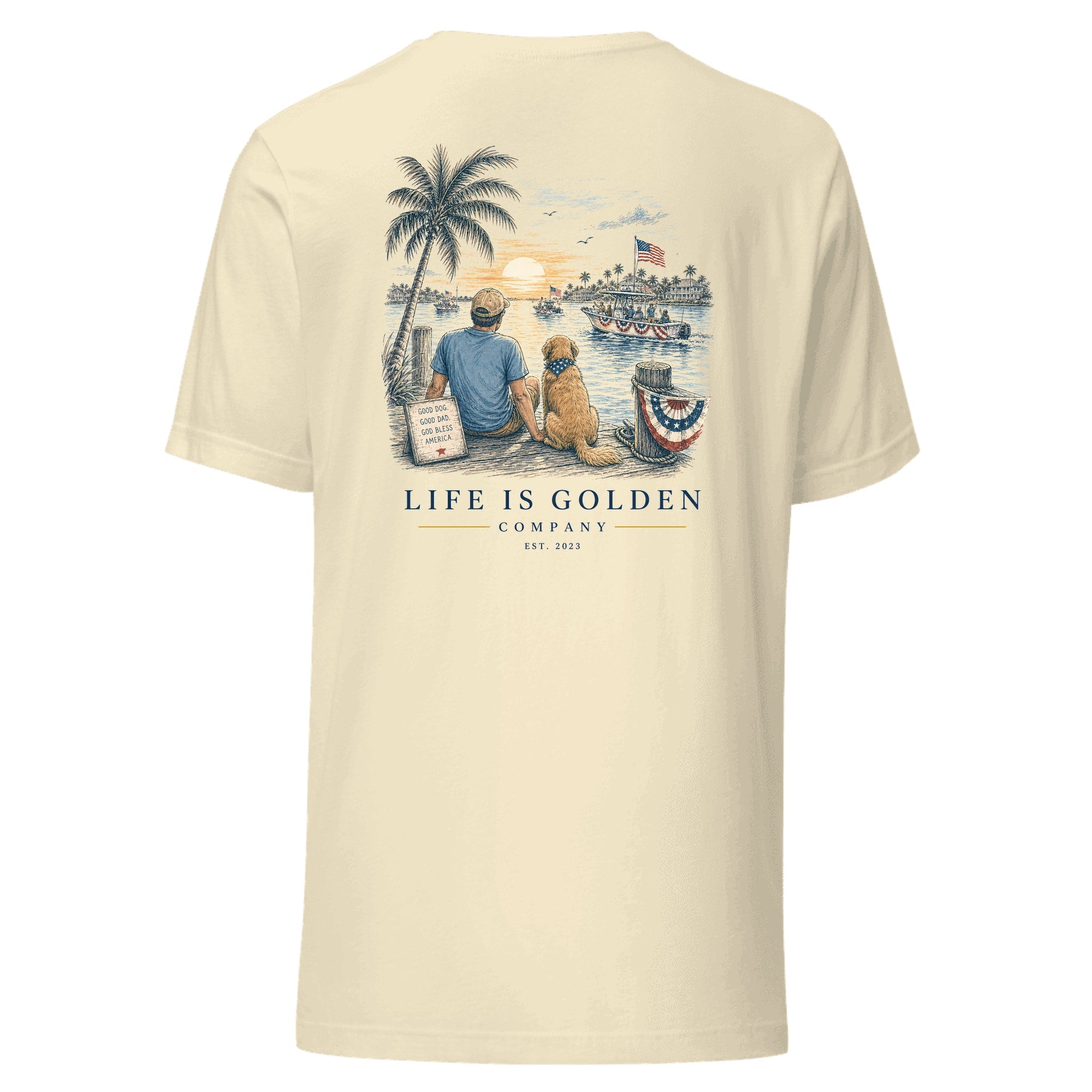 The Dock Parade Tee — Natural