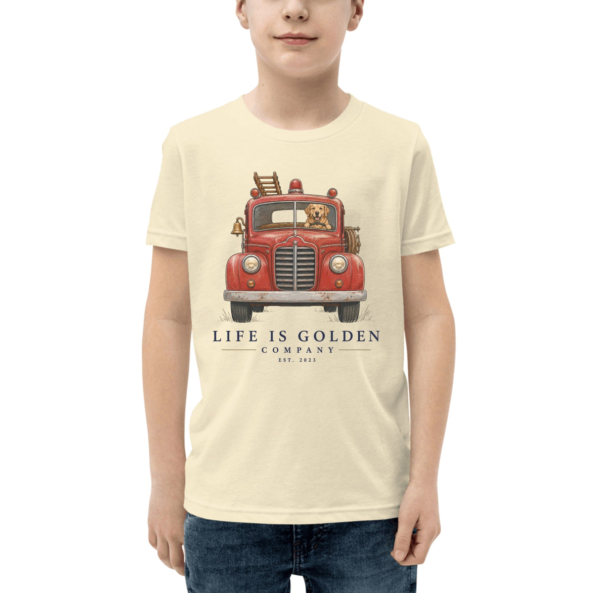The First Alarm Youth Tee — Natural
