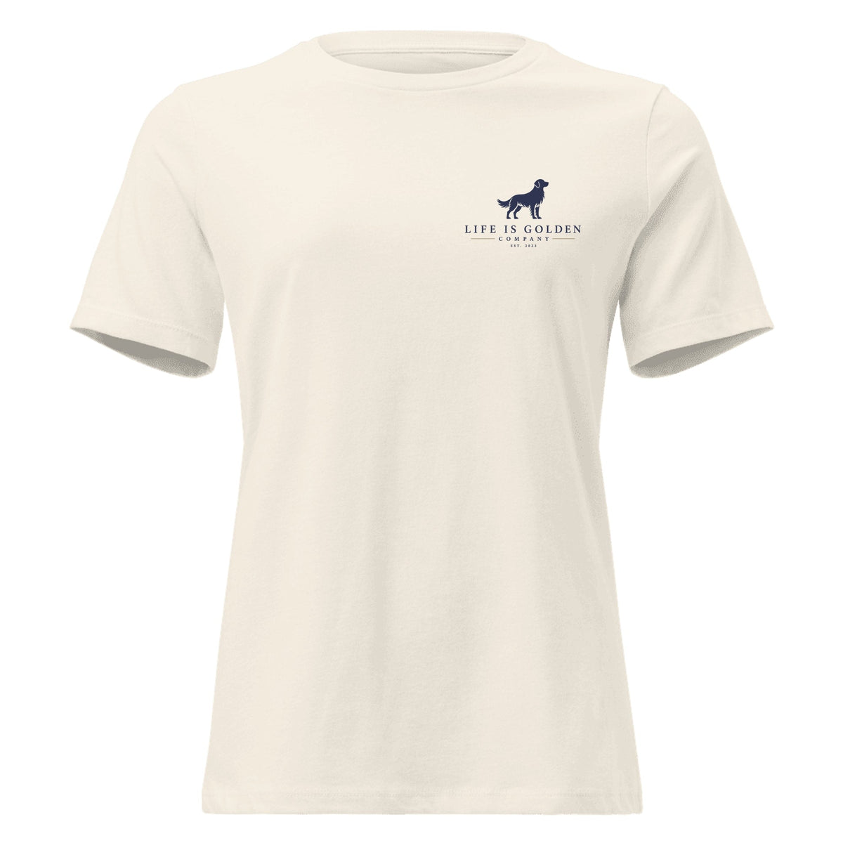 Winter Boat Yard Women's Relaxed Tee — Natural (front)