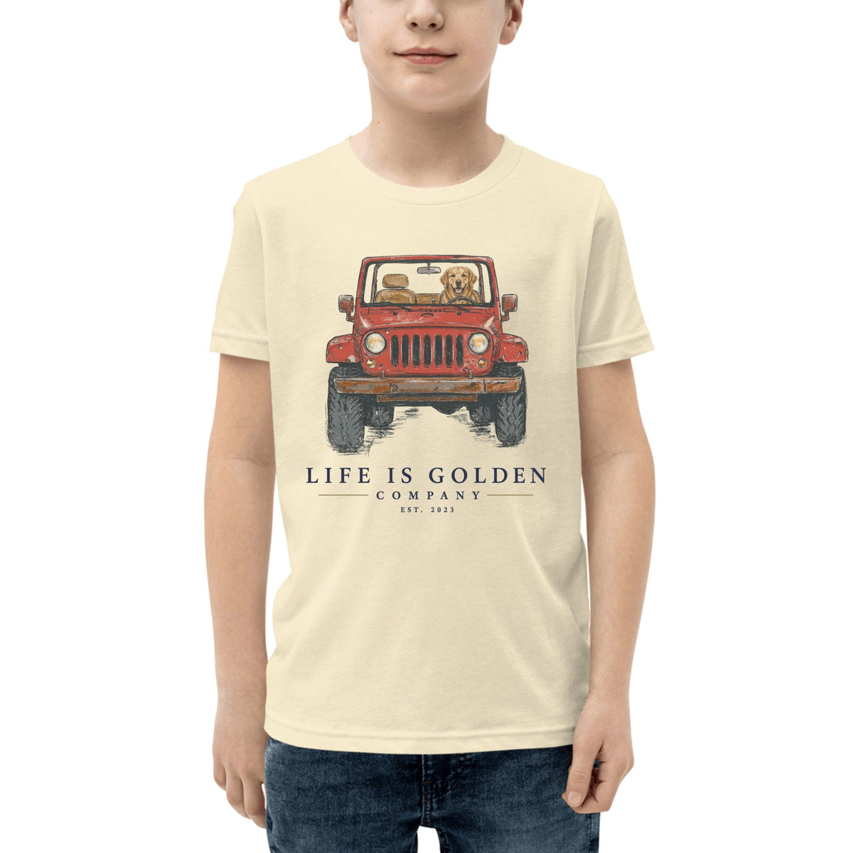 The Top-Down Run Youth Tee — Natural