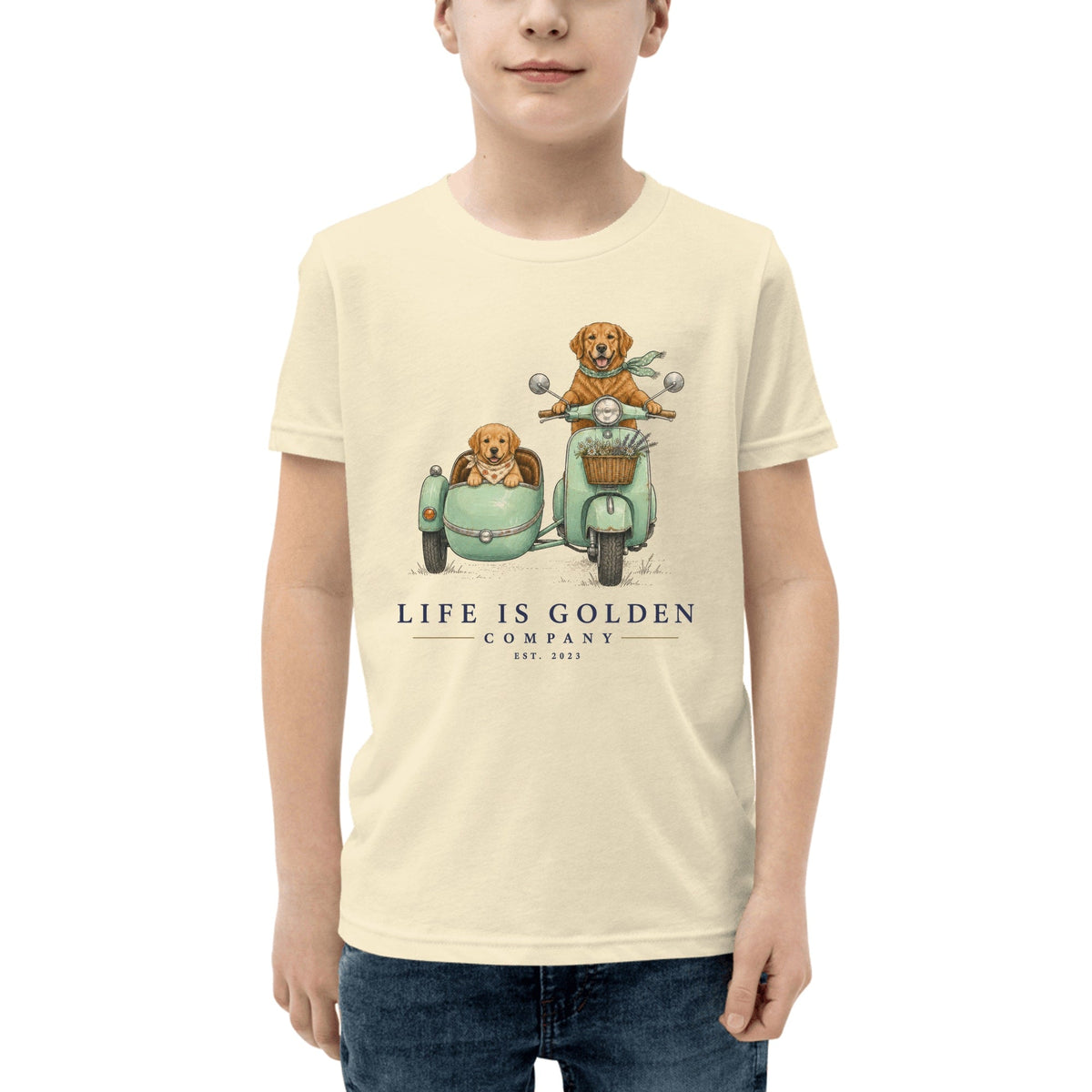 The Sidecar Run Youth Tee — Natural