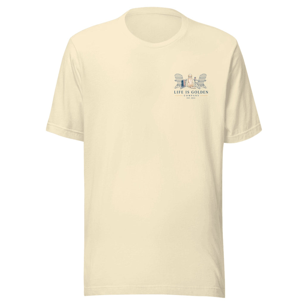 The Fireworks Watch Tee — Natural (front)