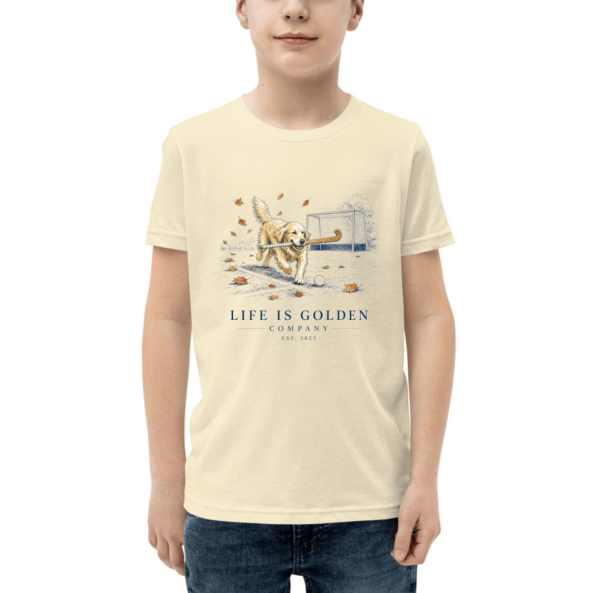 The Field Hockey Youth Tee — Natural