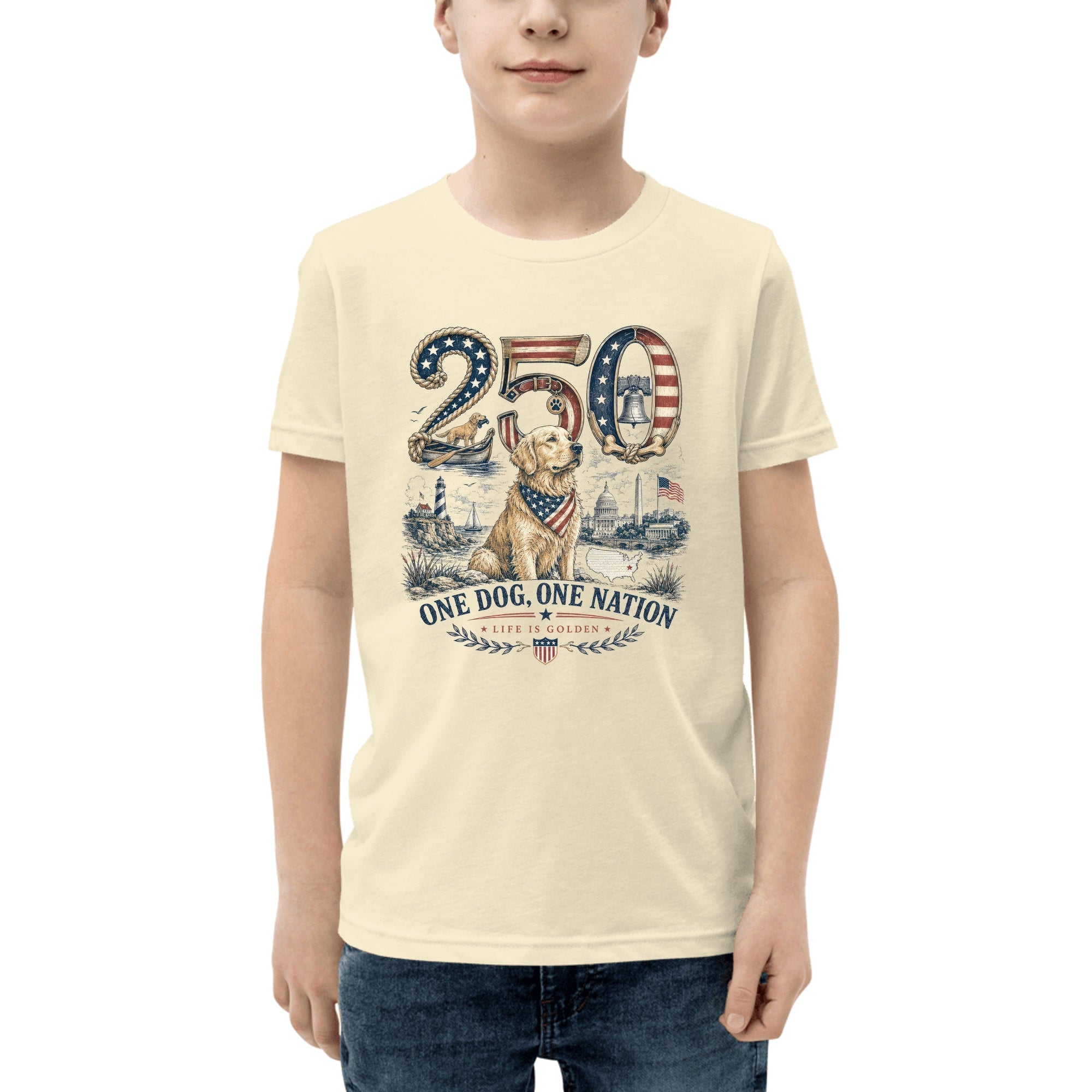 The Semiquincentennial Youth Tee — Natural