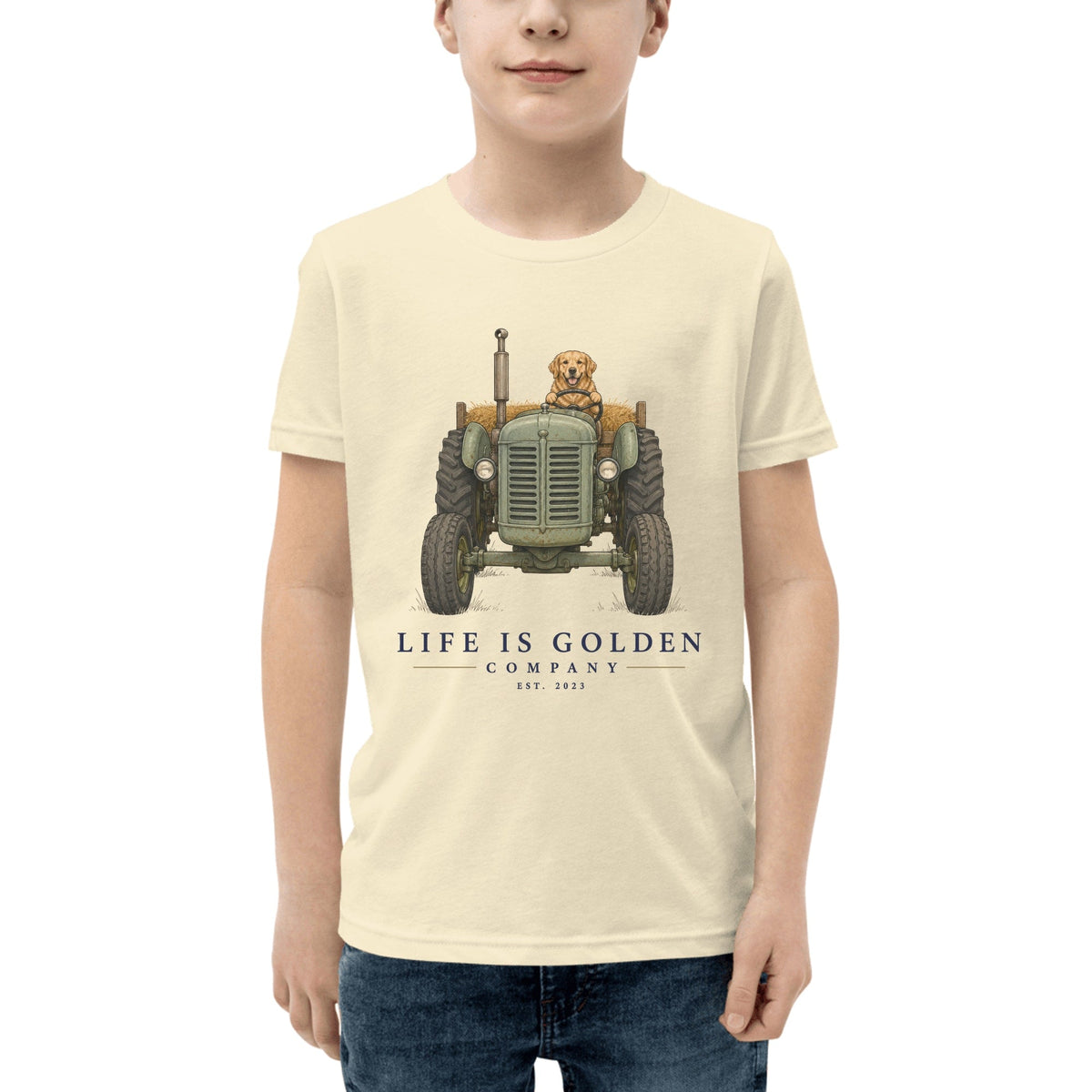 The Hay Haul Youth Tee — Natural
