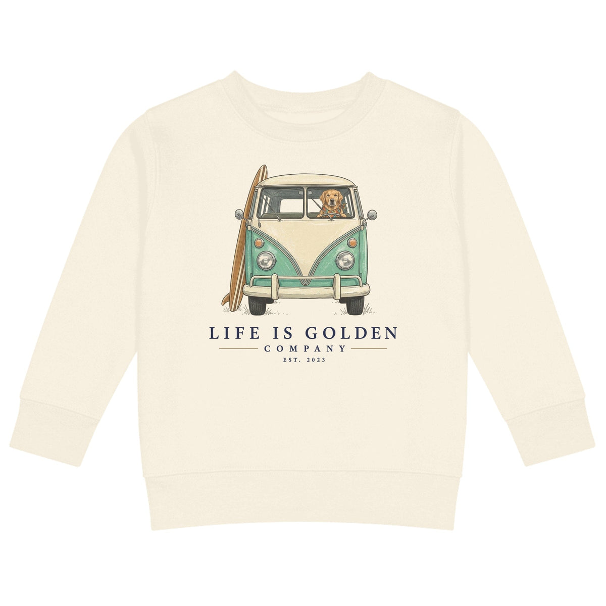The Board Rider Kids Crewneck — Natural Heather