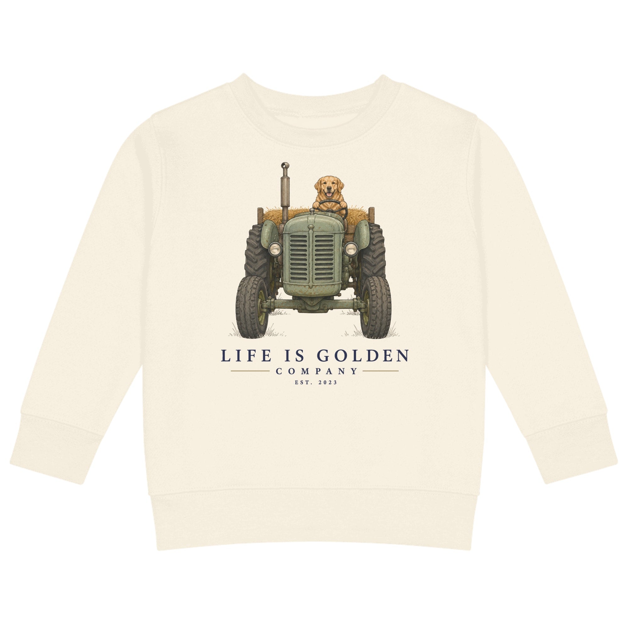 The Hay Haul Kids Crewneck — Natural Heather