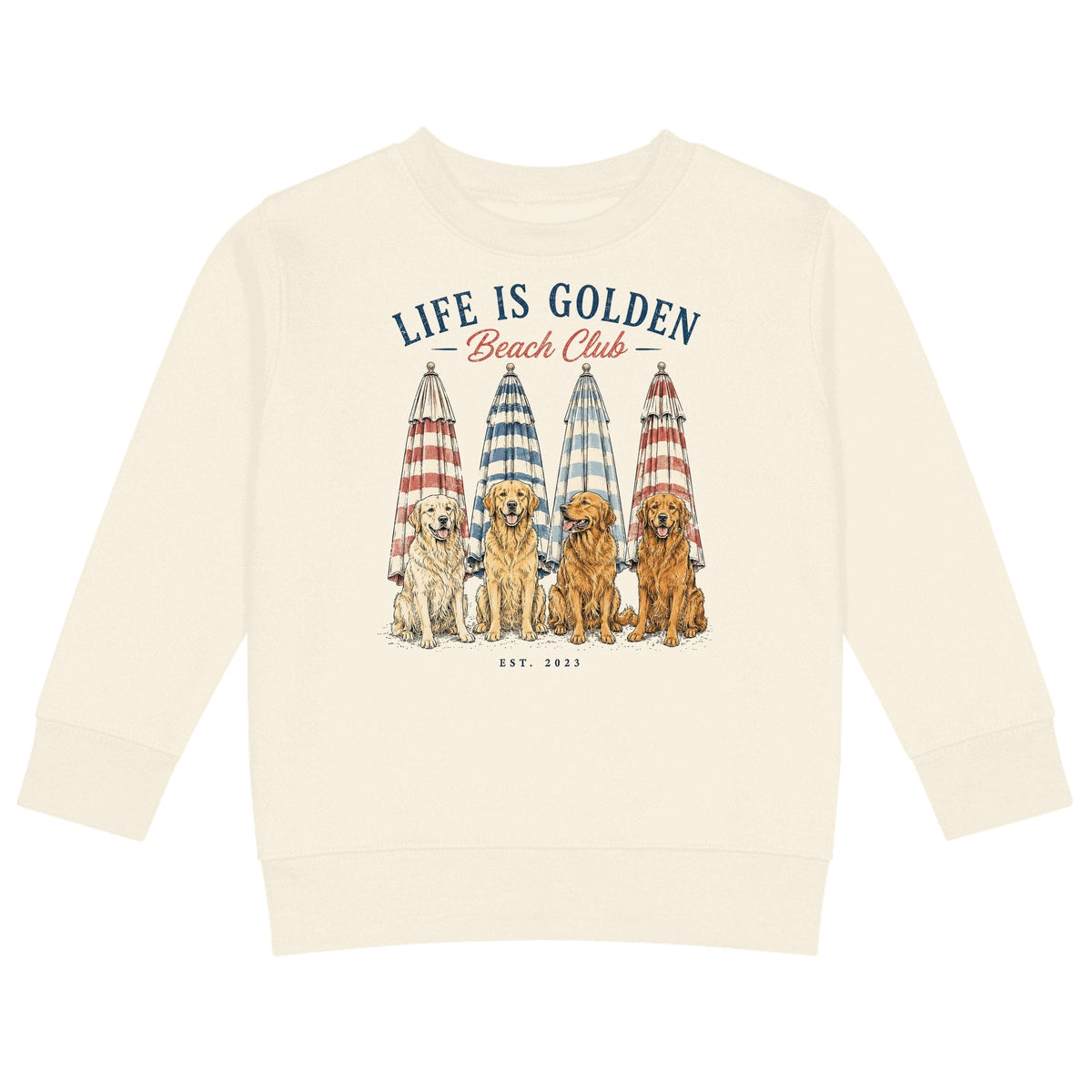 The Umbrella Line Toddler Crewneck — Natural Heather