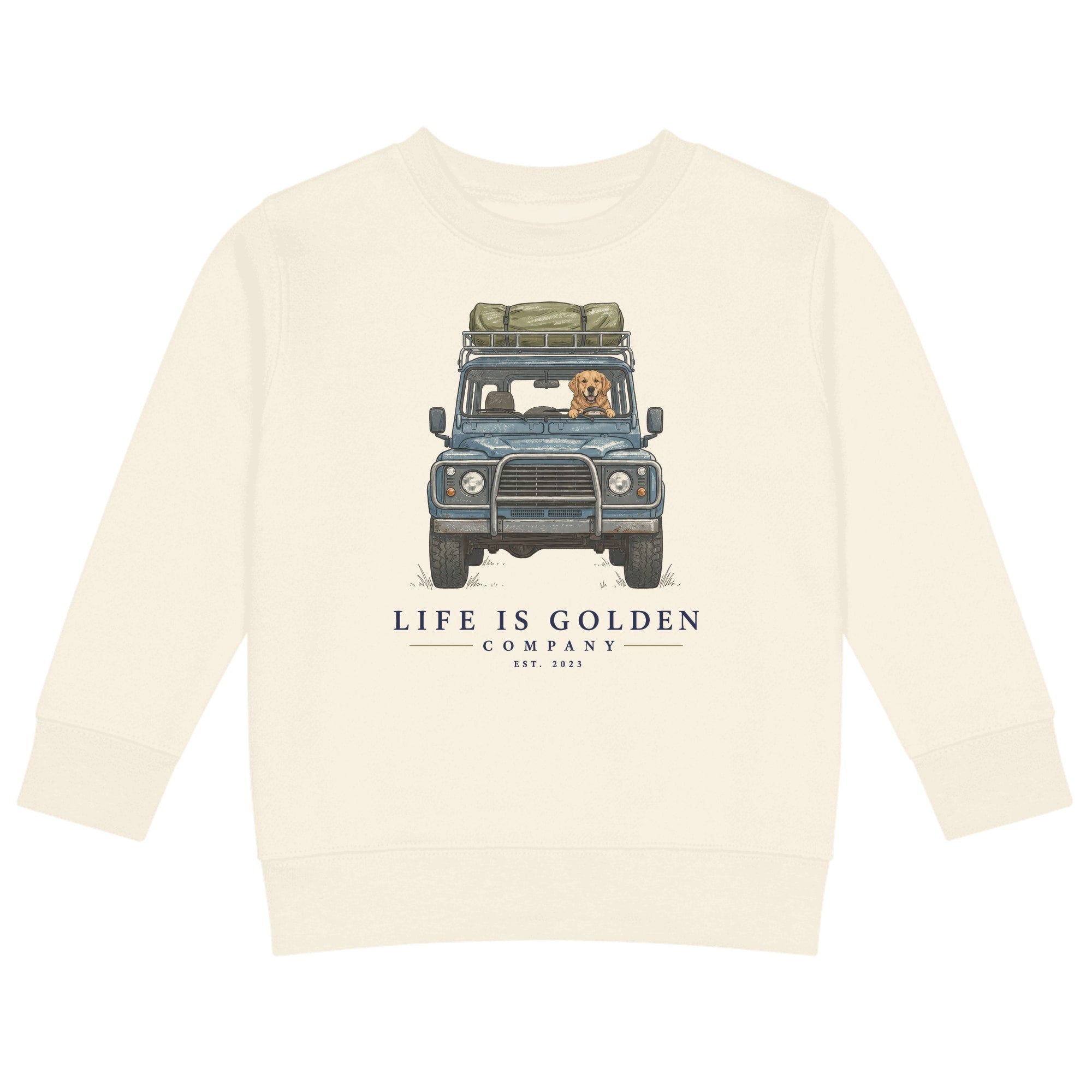 The Base Camp Kids Crewneck — Natural Heather