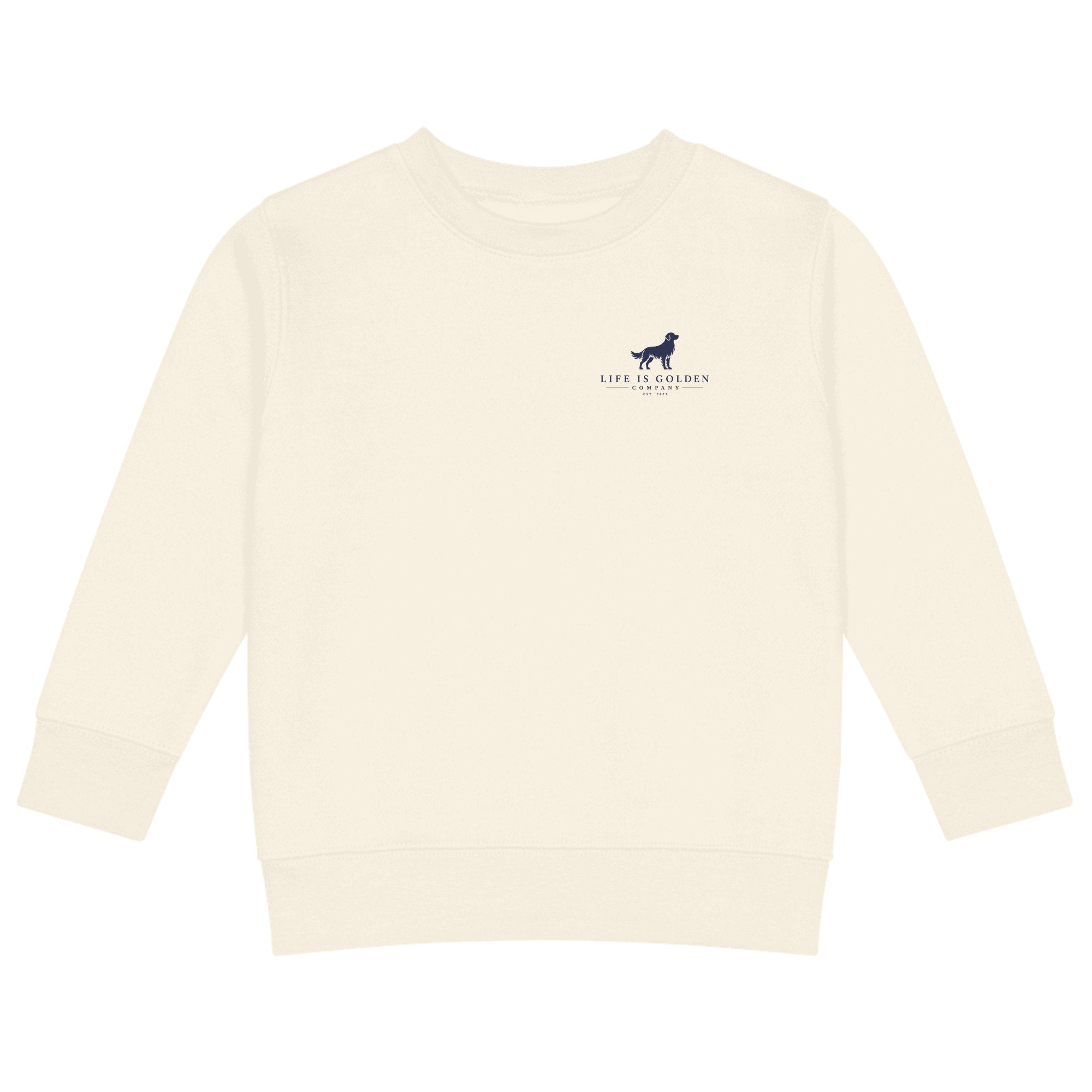 The Tailgate Kickoff Kids Crewneck — Natural Heather (front)
