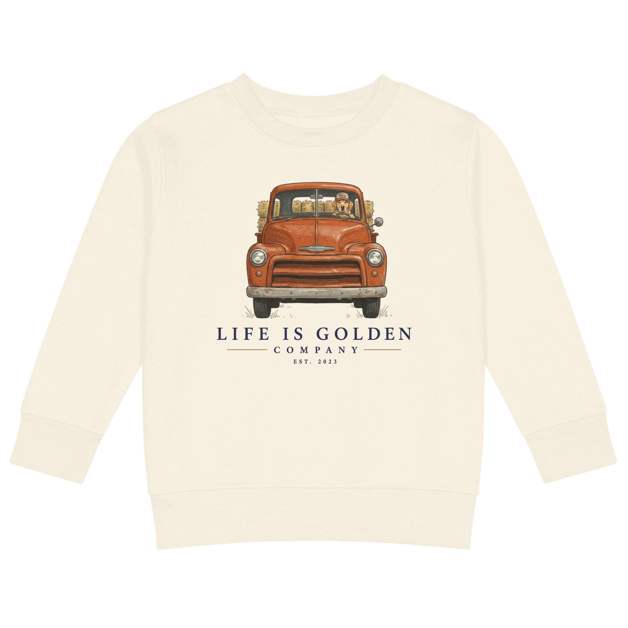 The Barn Chore Kids Crewneck — Natural Heather
