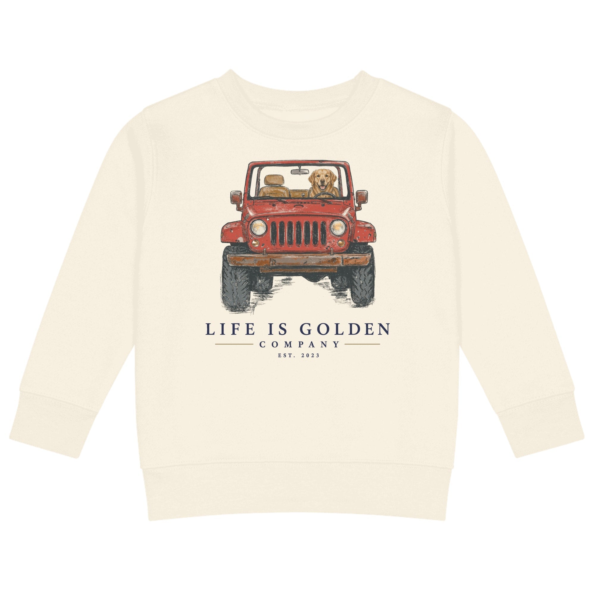 The Top-Down Run Kids Crewneck — Natural Heather