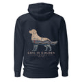 The Harborside Golden Hoodie — Navy Blazer
