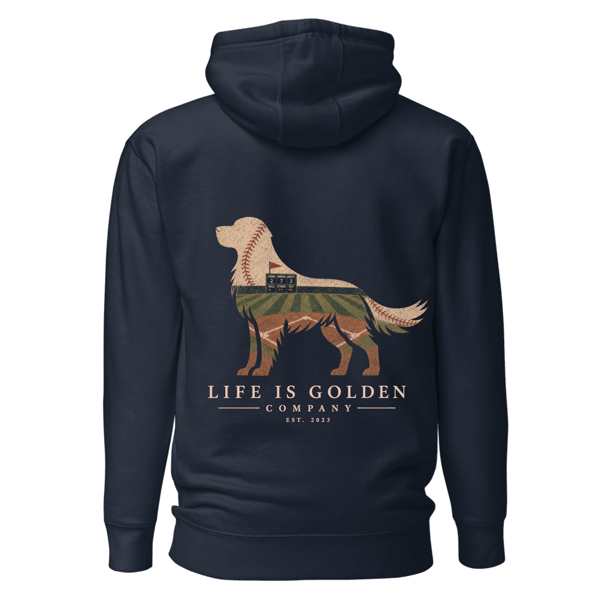The Home Team Golden Hoodie — Navy Blazer