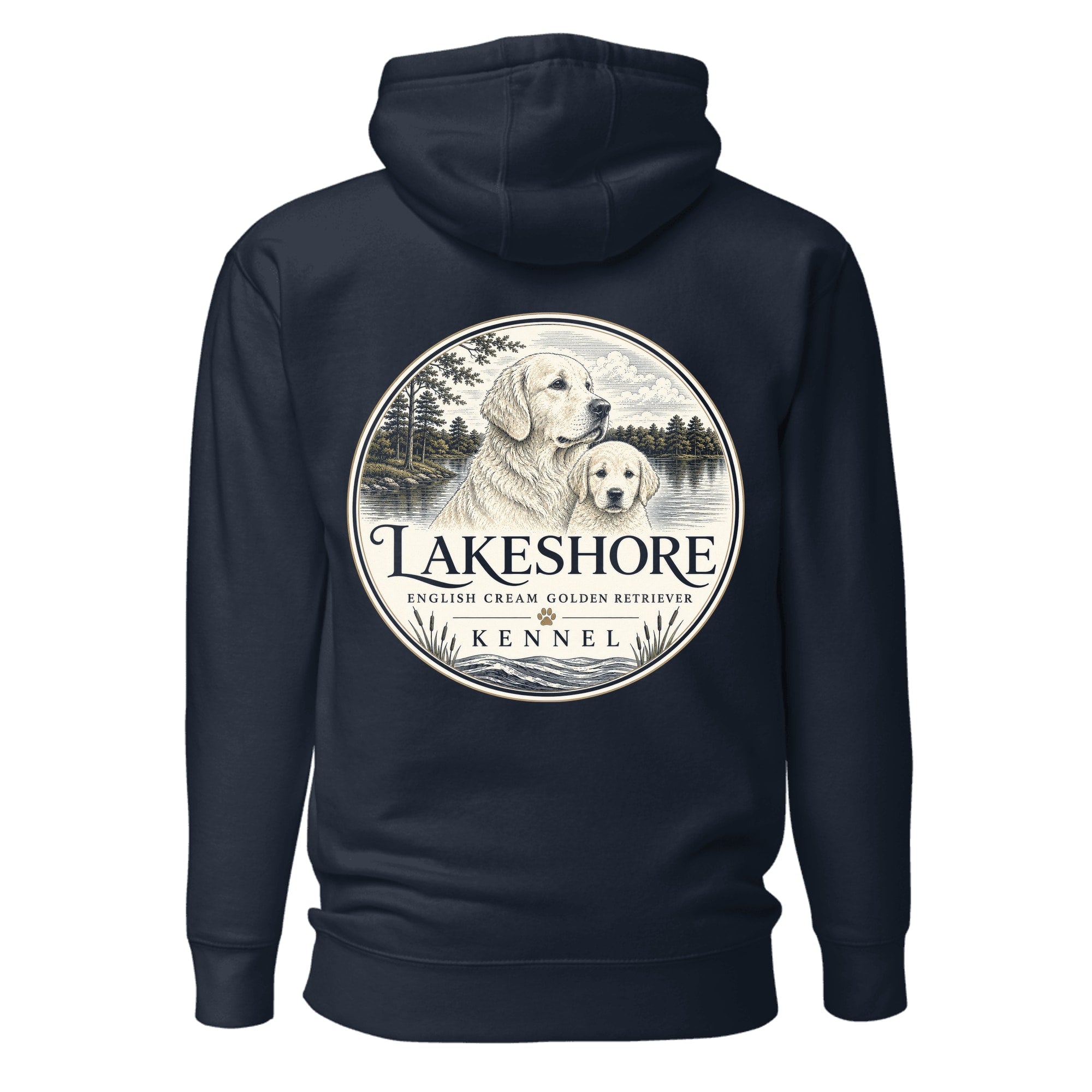 The Lakeside Hoodie — Navy Blazer (back)