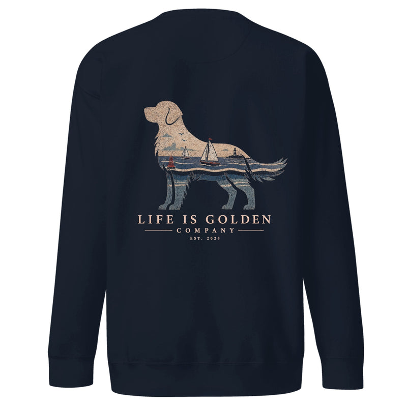 The Harborside Golden Crewneck