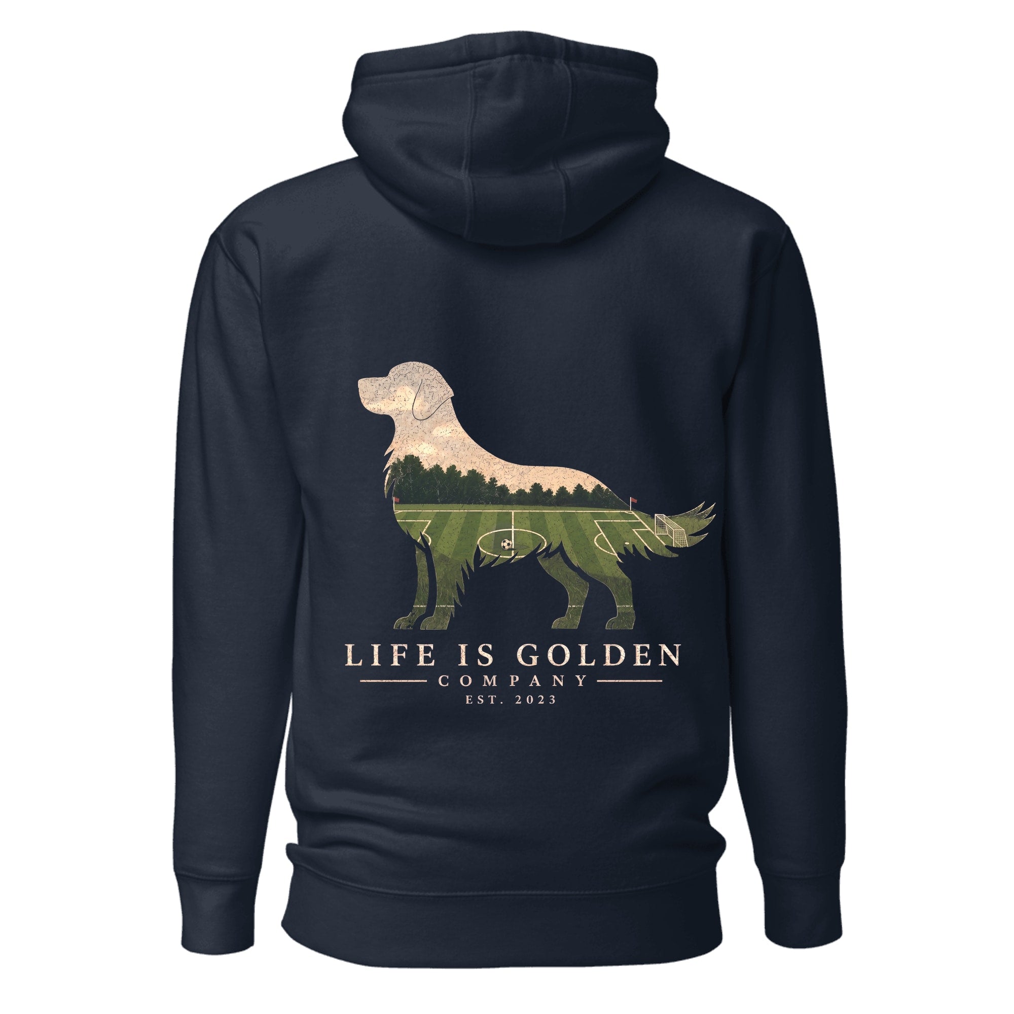 The Match Day Golden Hoodie — Navy Blazer