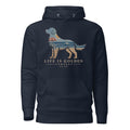 The Beach Day Golden Hoodie — Navy Blazer