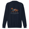 The Old Glory Crewneck — Red — Navy Blazer
