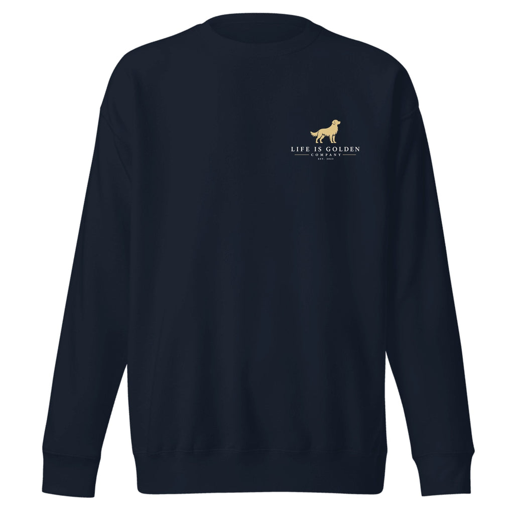 The Trailhead Tailgate Crewneck — Navy Blazer (front)