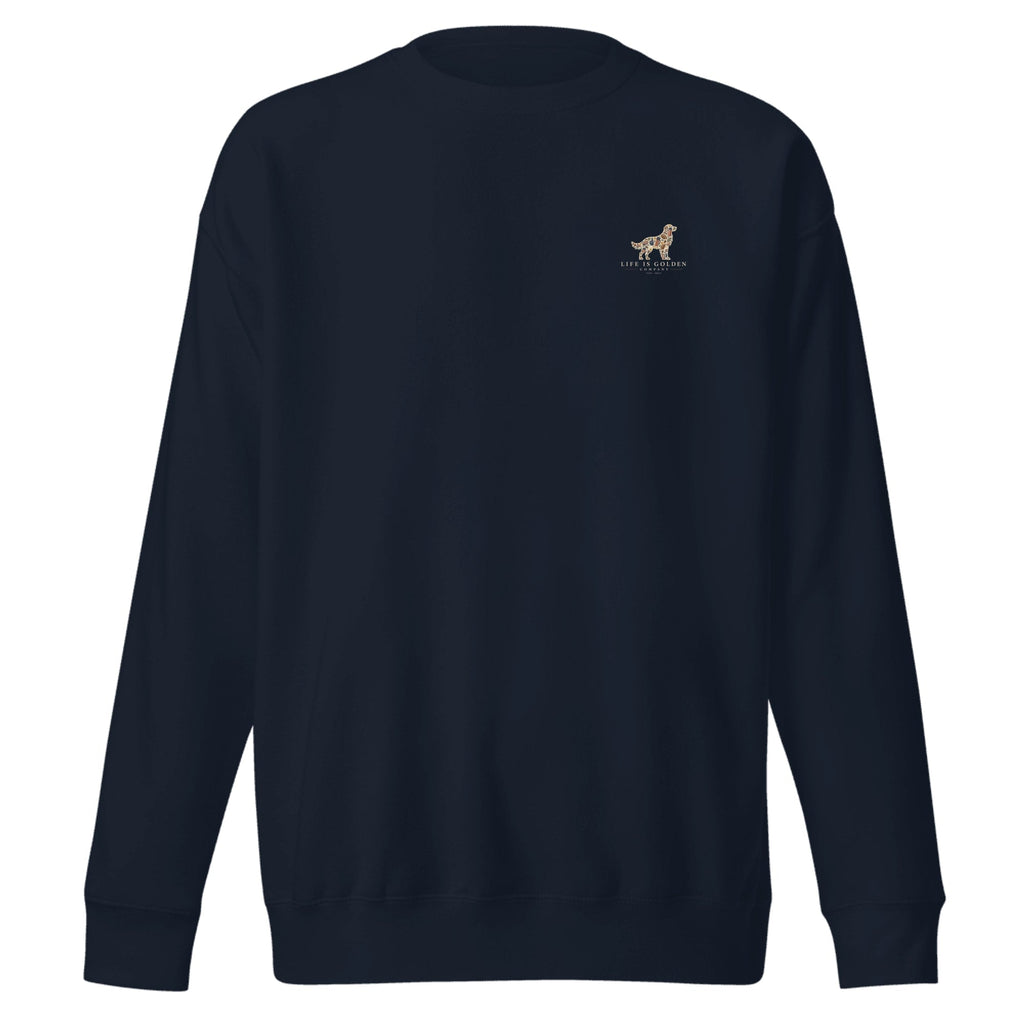 The Tailgate Crewneck — Navy Blazer (front)