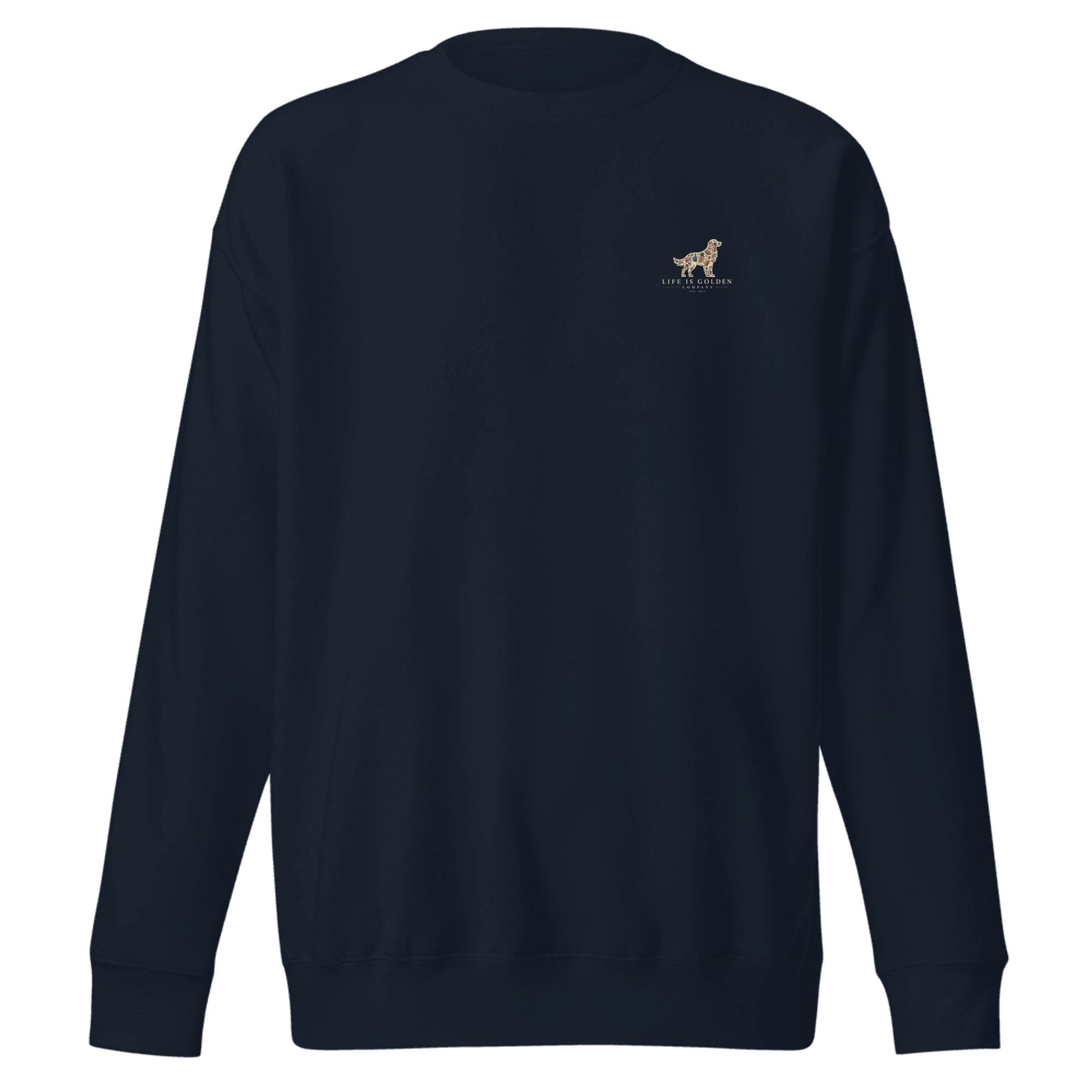 The Tailgate Crewneck — Navy Blazer (front)