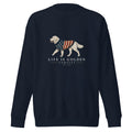 The Old Glory Crewneck — Cream — Navy Blazer