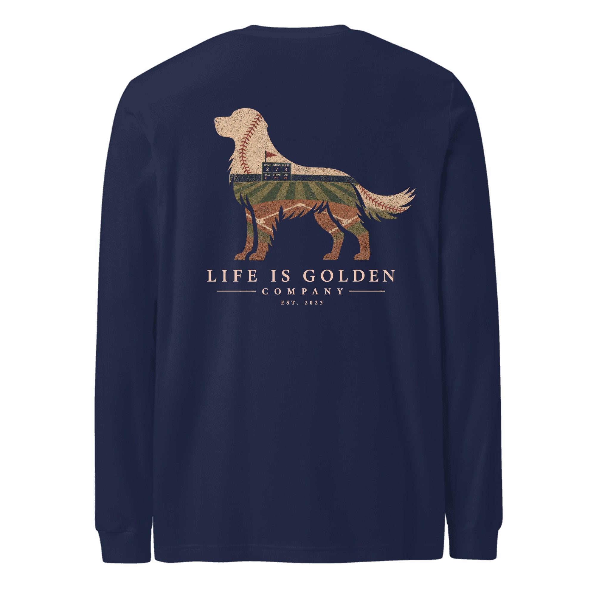 The Home Team Golden Long Sleeve — Navy
