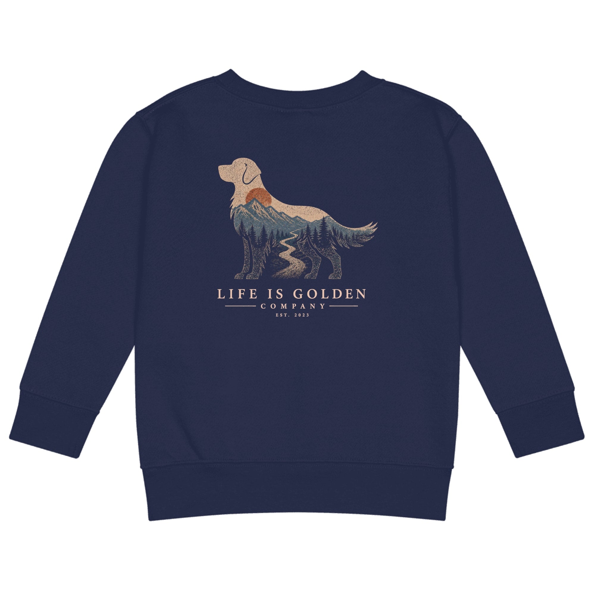 The High Country Golden Little Kids Crew — Navy