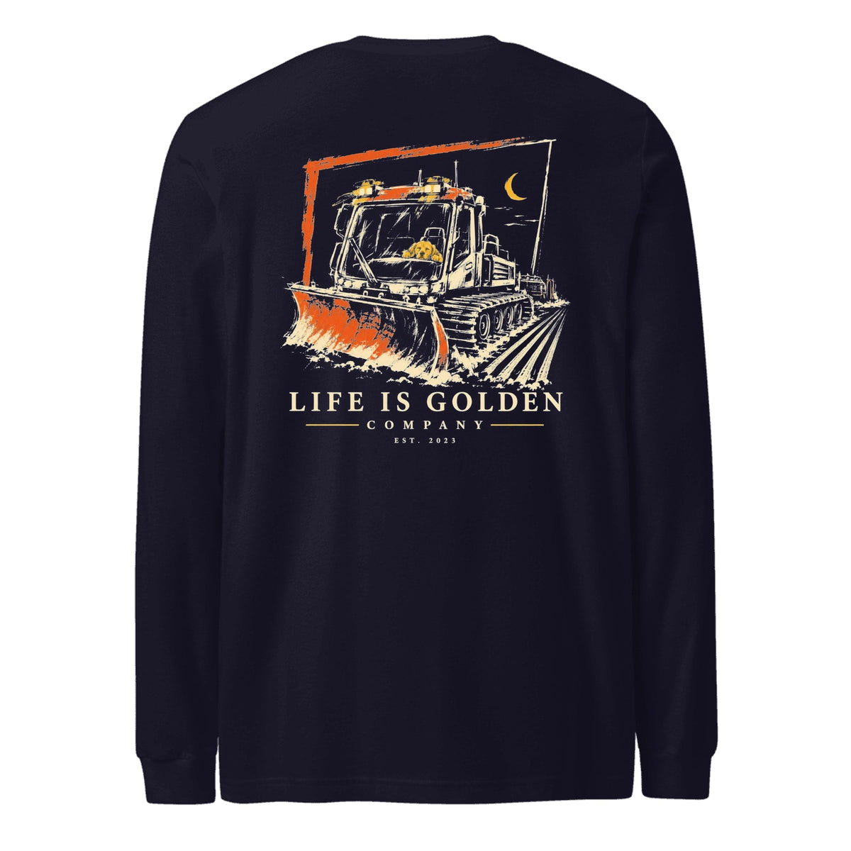 Corduroy Crew Long-Sleeve — Navy