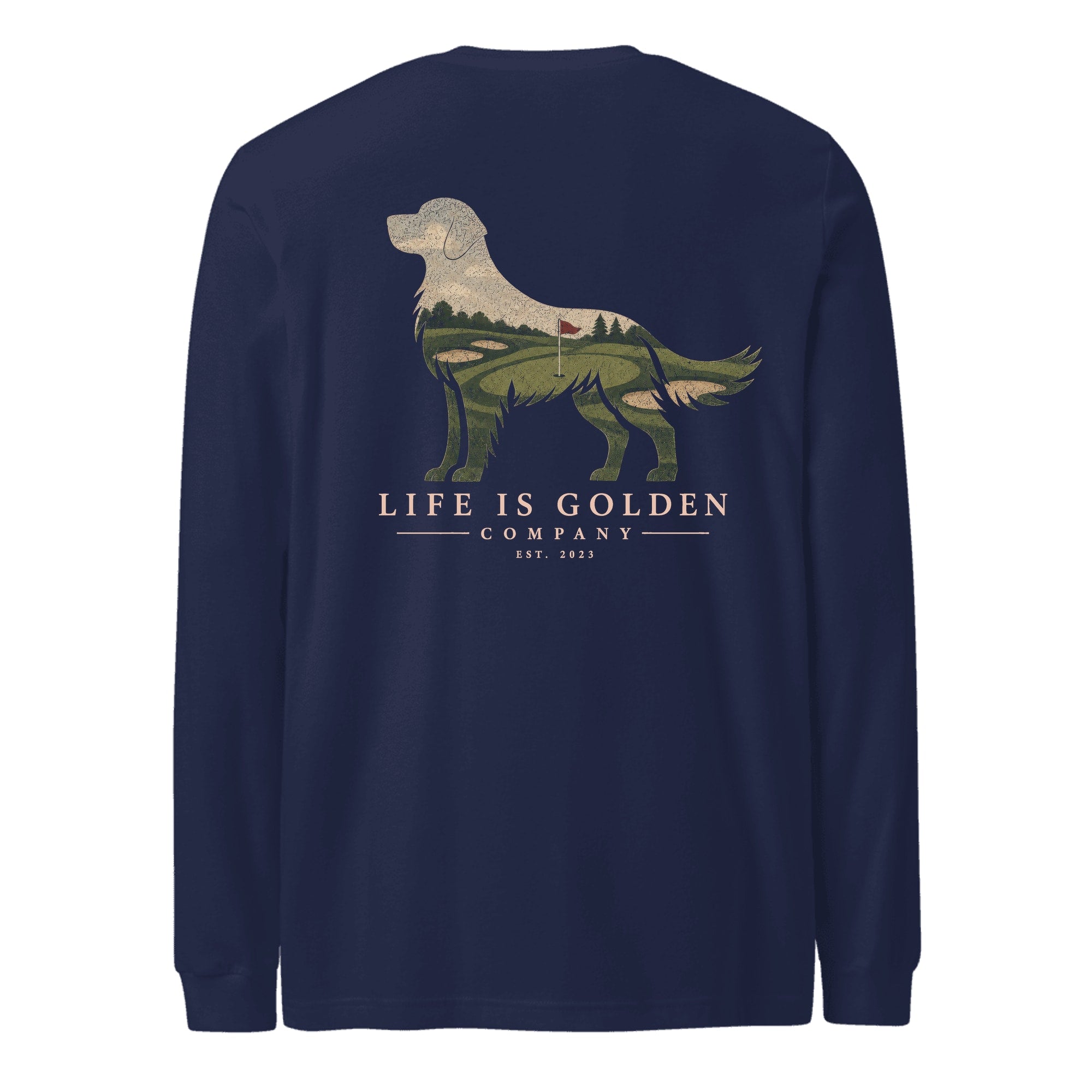 The Fairway Golden Long Sleeve — Navy