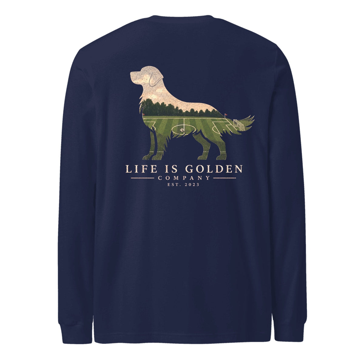 The Match Day Golden Long Sleeve — Navy